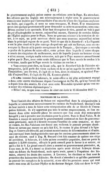 L'ami de la religion journal et revue ecclesiastique, politique et litteraire