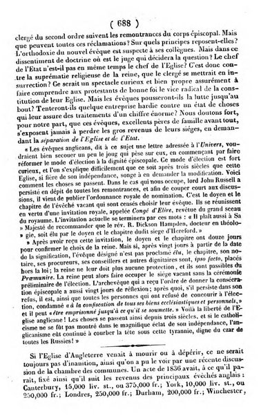 L'ami de la religion journal et revue ecclesiastique, politique et litteraire