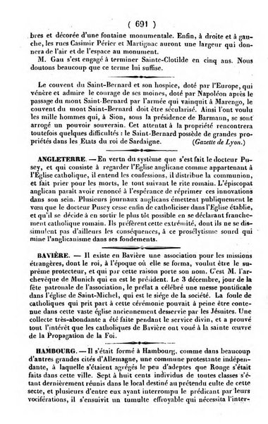 L'ami de la religion journal et revue ecclesiastique, politique et litteraire