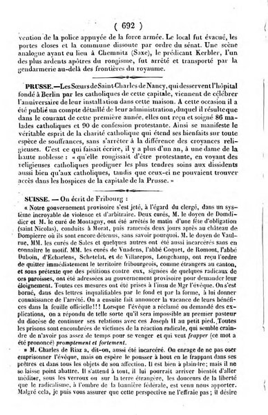 L'ami de la religion journal et revue ecclesiastique, politique et litteraire