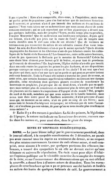 L'ami de la religion journal et revue ecclesiastique, politique et litteraire