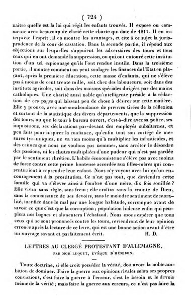 L'ami de la religion journal et revue ecclesiastique, politique et litteraire