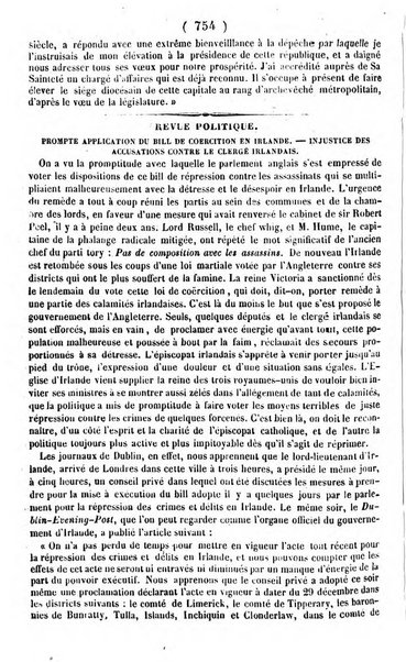 L'ami de la religion journal et revue ecclesiastique, politique et litteraire