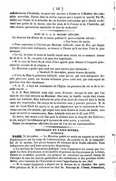 L'ami de la religion journal et revue ecclesiastique, politique et litteraire