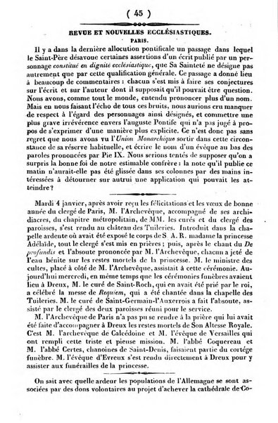 L'ami de la religion journal et revue ecclesiastique, politique et litteraire