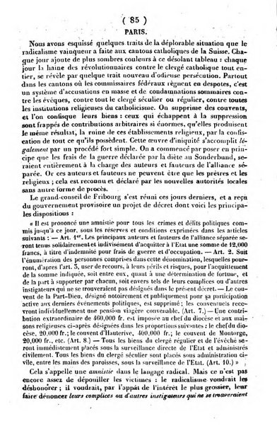 L'ami de la religion journal et revue ecclesiastique, politique et litteraire