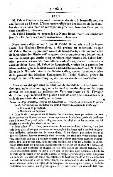 L'ami de la religion journal et revue ecclesiastique, politique et litteraire