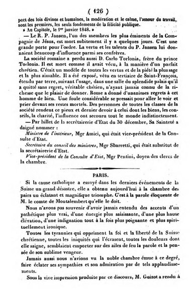 L'ami de la religion journal et revue ecclesiastique, politique et litteraire