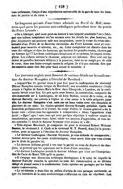 L'ami de la religion journal et revue ecclesiastique, politique et litteraire