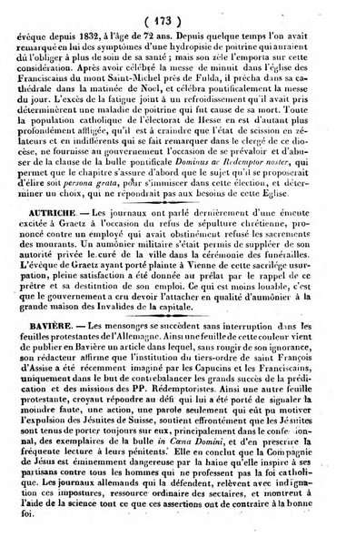 L'ami de la religion journal et revue ecclesiastique, politique et litteraire