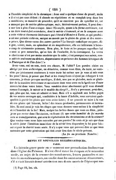 L'ami de la religion journal et revue ecclesiastique, politique et litteraire