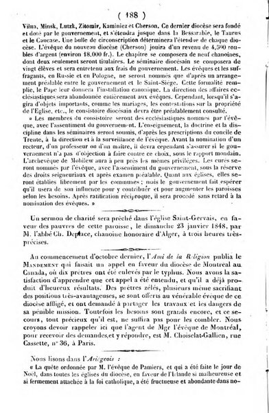 L'ami de la religion journal et revue ecclesiastique, politique et litteraire