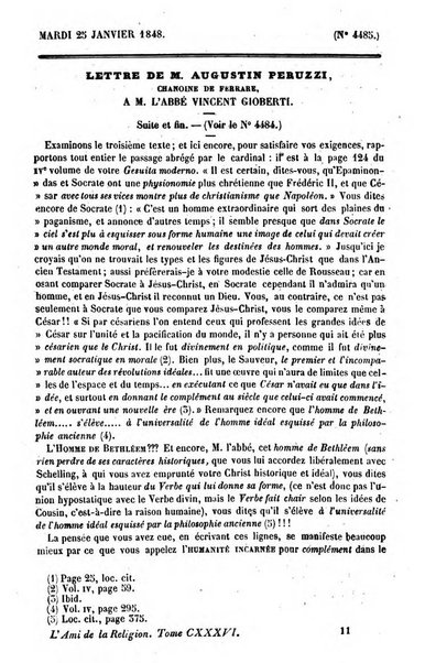 L'ami de la religion journal et revue ecclesiastique, politique et litteraire