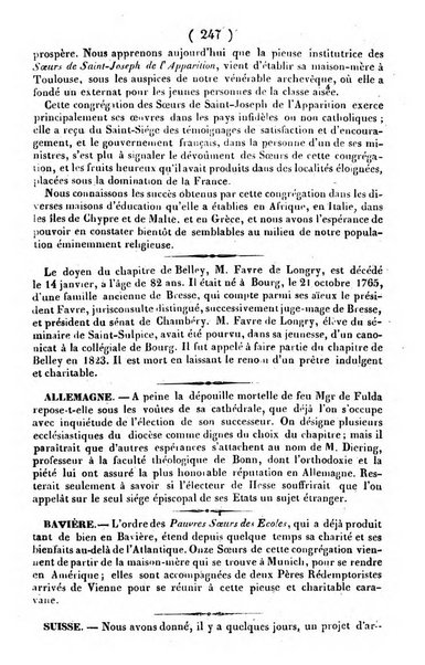 L'ami de la religion journal et revue ecclesiastique, politique et litteraire