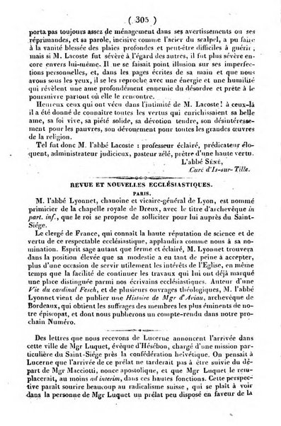 L'ami de la religion journal et revue ecclesiastique, politique et litteraire