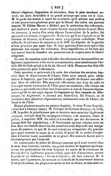 L'ami de la religion journal et revue ecclesiastique, politique et litteraire