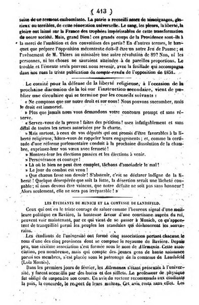 L'ami de la religion journal et revue ecclesiastique, politique et litteraire