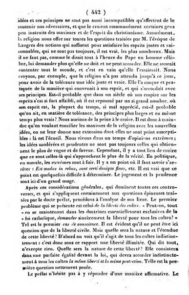 L'ami de la religion journal et revue ecclesiastique, politique et litteraire