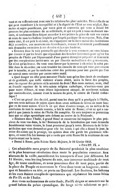 L'ami de la religion journal et revue ecclesiastique, politique et litteraire