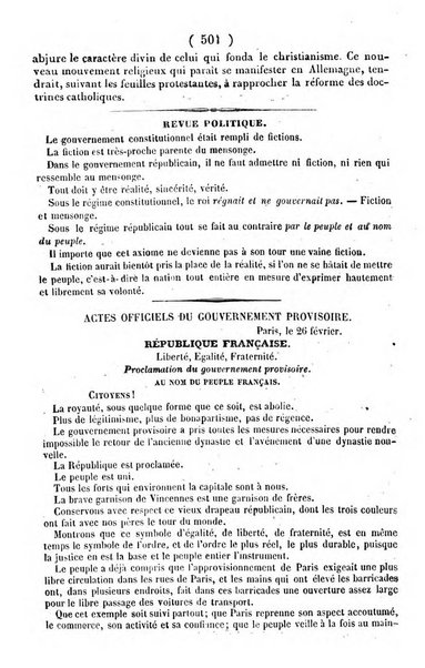 L'ami de la religion journal et revue ecclesiastique, politique et litteraire