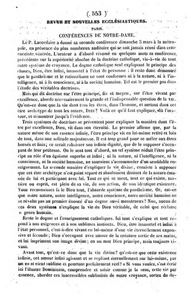 L'ami de la religion journal et revue ecclesiastique, politique et litteraire