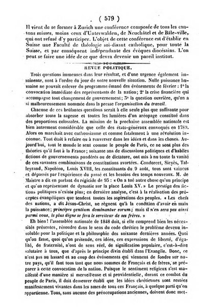 L'ami de la religion journal et revue ecclesiastique, politique et litteraire