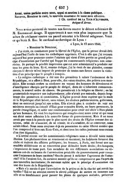 L'ami de la religion journal et revue ecclesiastique, politique et litteraire