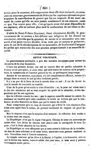 L'ami de la religion journal et revue ecclesiastique, politique et litteraire