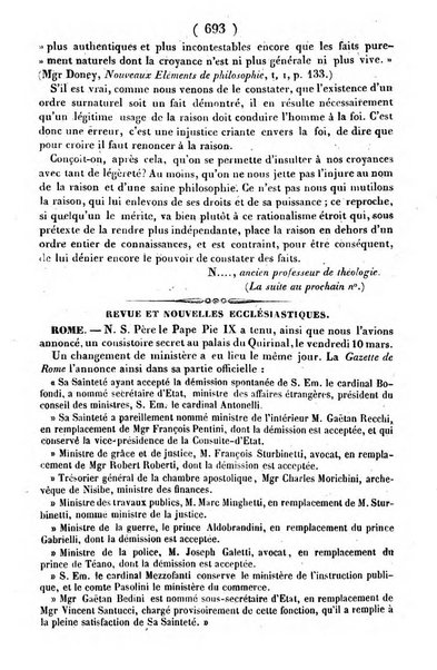 L'ami de la religion journal et revue ecclesiastique, politique et litteraire