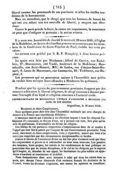 L'ami de la religion journal et revue ecclesiastique, politique et litteraire