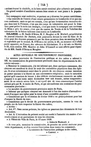 L'ami de la religion journal et revue ecclesiastique, politique et litteraire