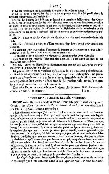 L'ami de la religion journal et revue ecclesiastique, politique et litteraire