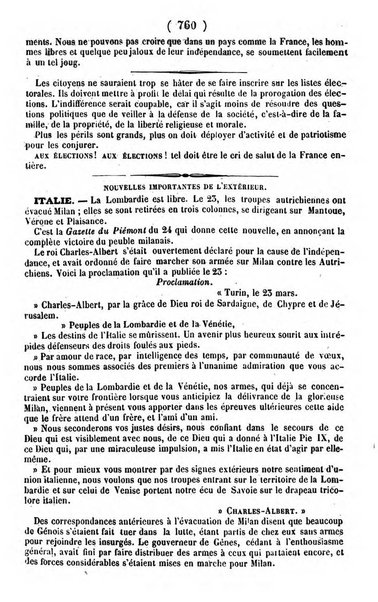 L'ami de la religion journal et revue ecclesiastique, politique et litteraire