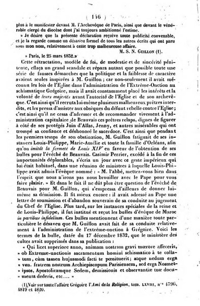 L'ami de la religion journal et revue ecclesiastique, politique et litteraire