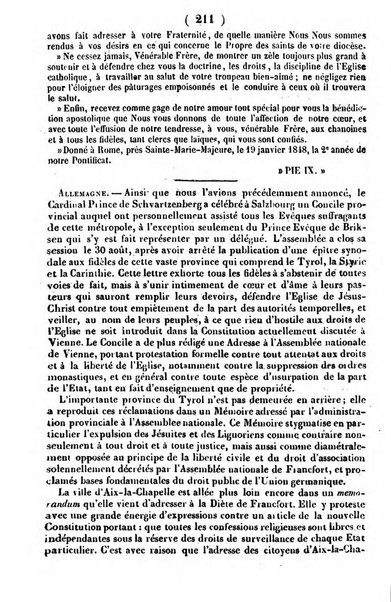 L'ami de la religion journal et revue ecclesiastique, politique et litteraire