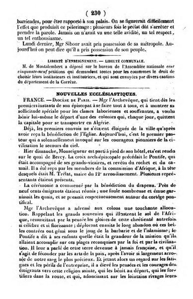 L'ami de la religion journal et revue ecclesiastique, politique et litteraire