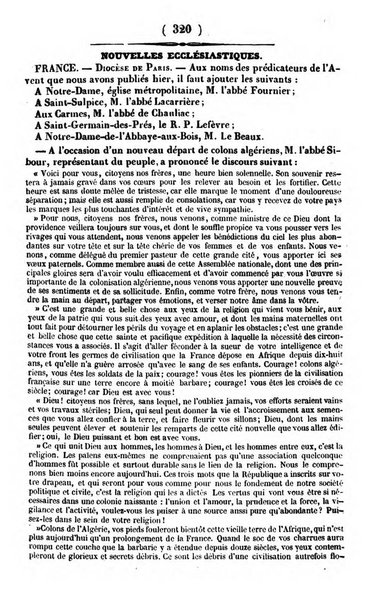 L'ami de la religion journal et revue ecclesiastique, politique et litteraire