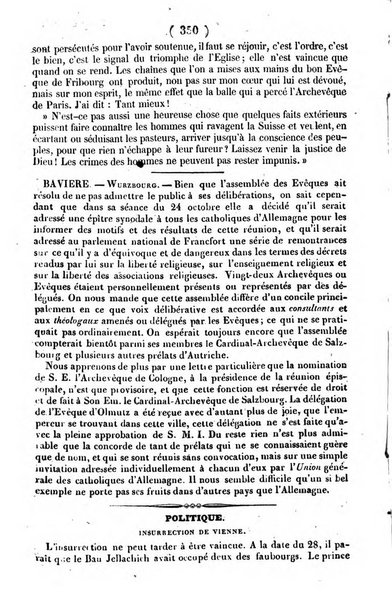 L'ami de la religion journal et revue ecclesiastique, politique et litteraire