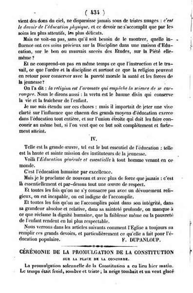 L'ami de la religion journal et revue ecclesiastique, politique et litteraire