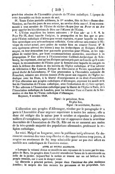 L'ami de la religion journal et revue ecclesiastique, politique et litteraire