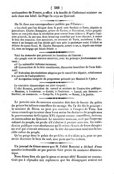 L'ami de la religion journal et revue ecclesiastique, politique et litteraire