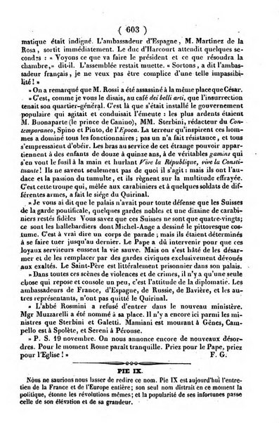 L'ami de la religion journal et revue ecclesiastique, politique et litteraire