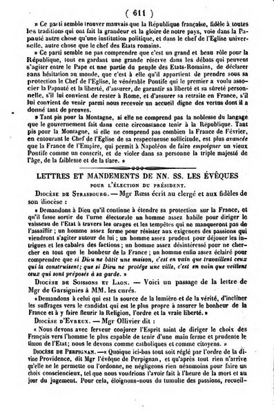 L'ami de la religion journal et revue ecclesiastique, politique et litteraire