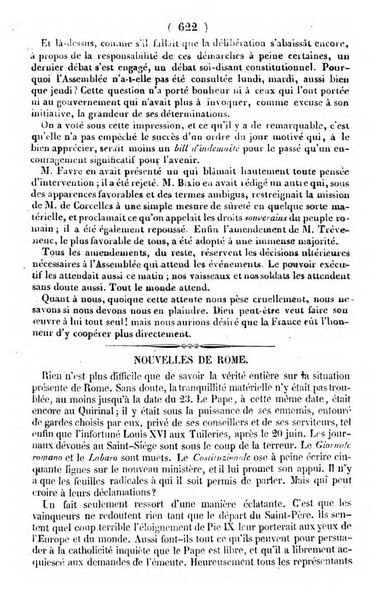 L'ami de la religion journal et revue ecclesiastique, politique et litteraire