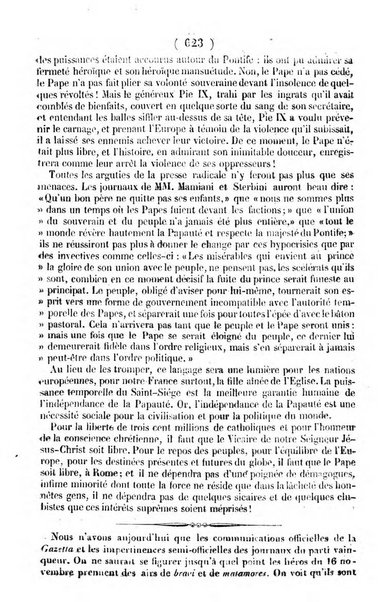 L'ami de la religion journal et revue ecclesiastique, politique et litteraire