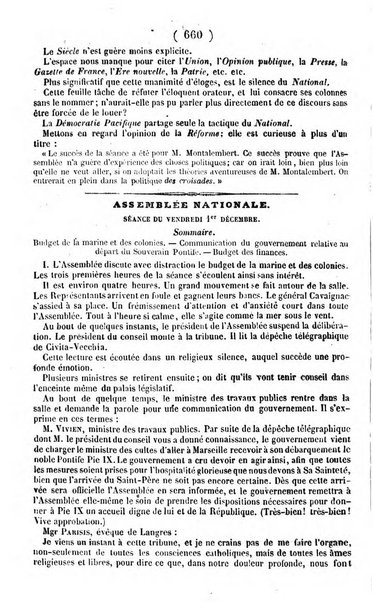 L'ami de la religion journal et revue ecclesiastique, politique et litteraire