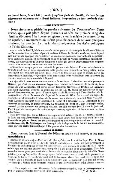 L'ami de la religion journal et revue ecclesiastique, politique et litteraire