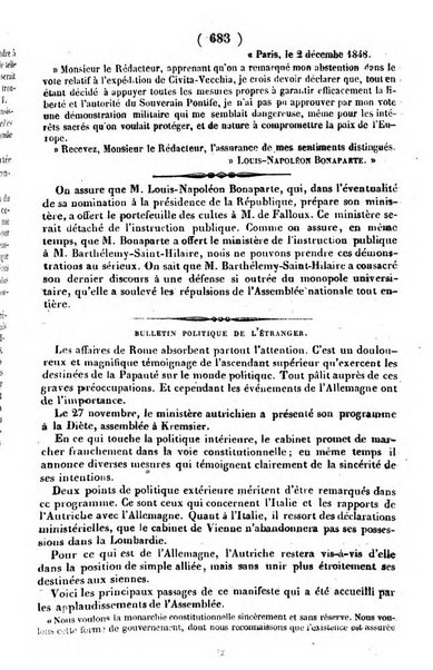 L'ami de la religion journal et revue ecclesiastique, politique et litteraire