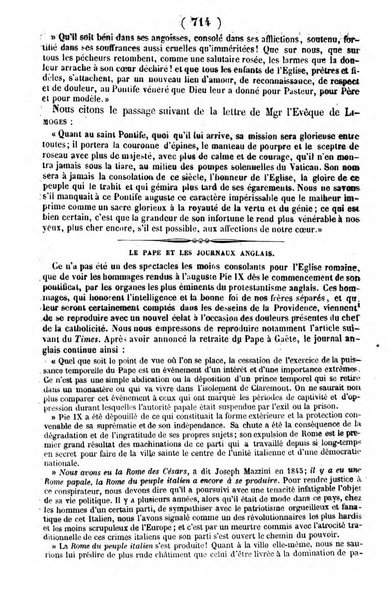 L'ami de la religion journal et revue ecclesiastique, politique et litteraire