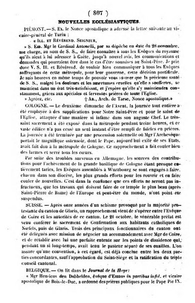 L'ami de la religion journal et revue ecclesiastique, politique et litteraire